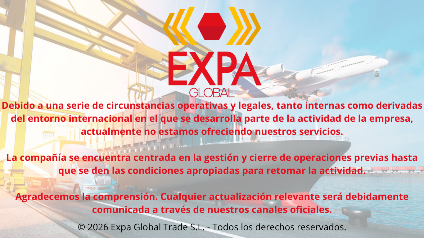 Comunicado de Expa Global Trade S.L.